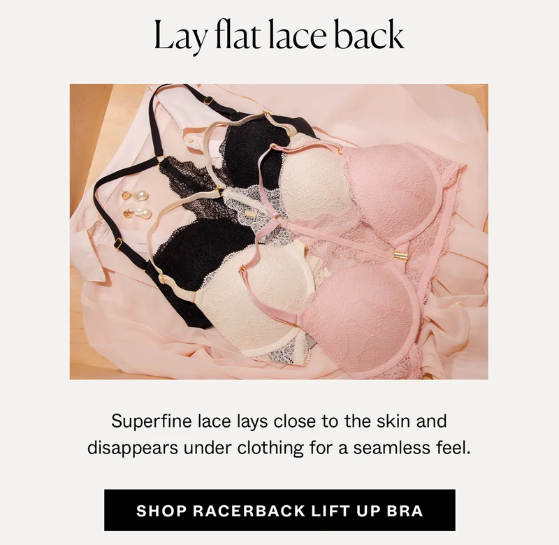 Lay flat lace back