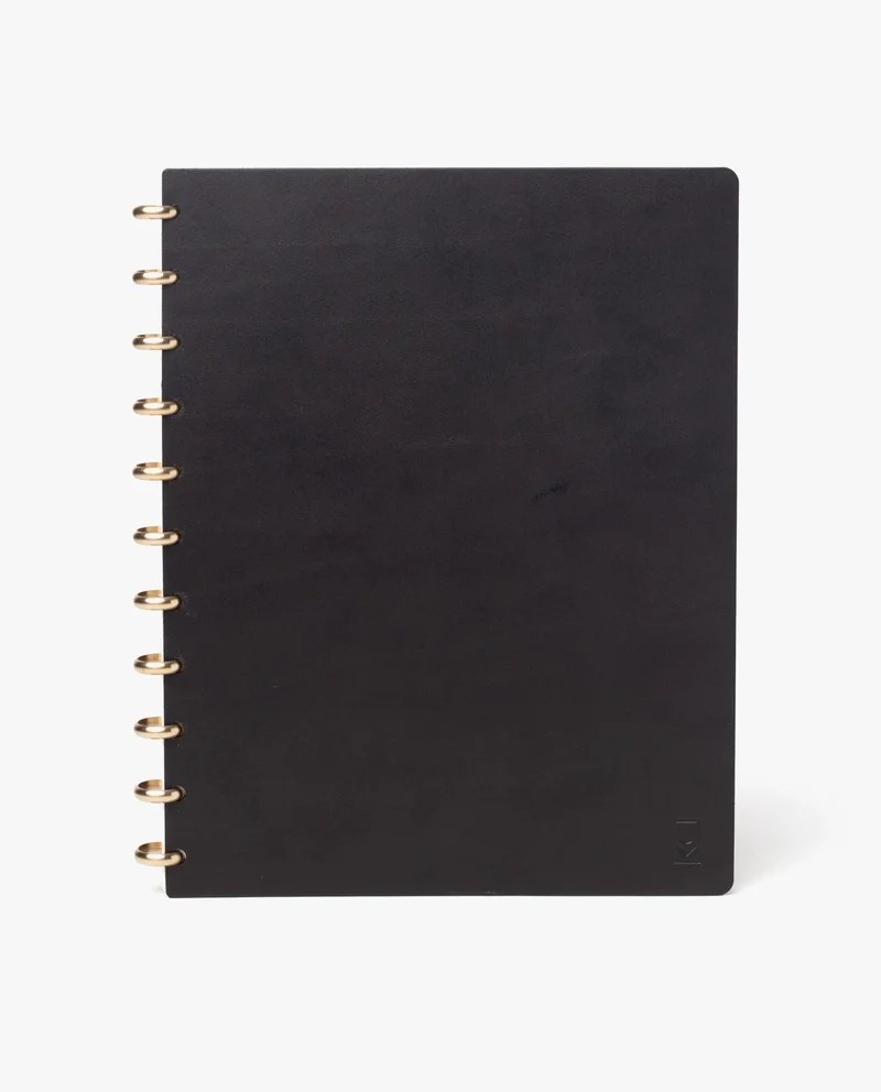 Image of Discbound Heirloom Journal (Large - Black Leather)