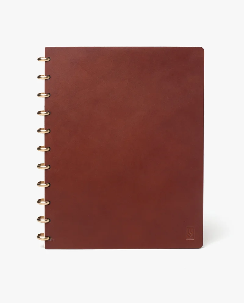 Image of Discbound Heirloom Journal (Large - Brown Leather)
