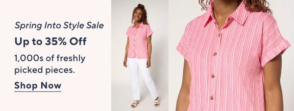 Spring Into Style Sale - Up to 35% Off