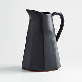 Stevey Black Pitcher by Leanne Ford