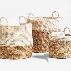 Banana Bark Woven Baskets