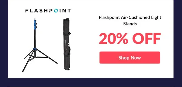 Flashpoint Air-Cushioned Light Stands  |  20% OFF  |  Shop Now