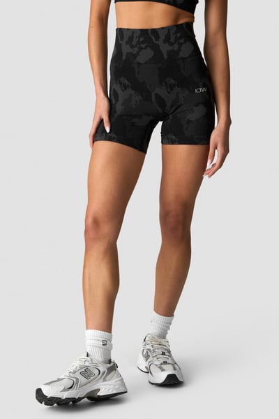 Image of Camo Seamless Shorts Dark Grey Camo