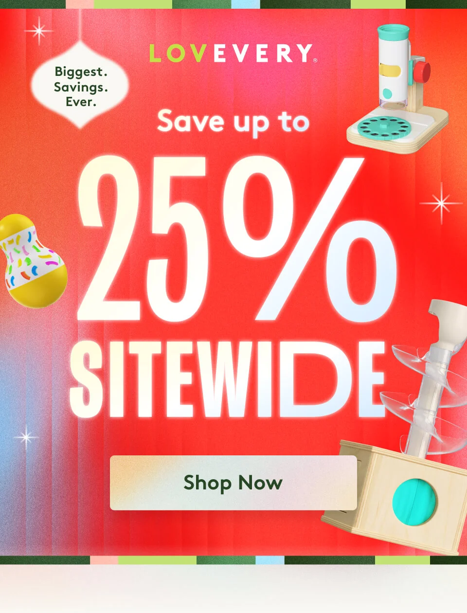 Save up to 25% sitewide