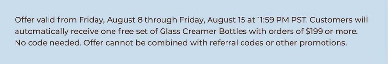 Promotion Disclaimer