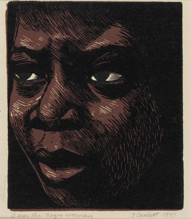 “I Am the Negro Woman” by Elizabeth Catlett