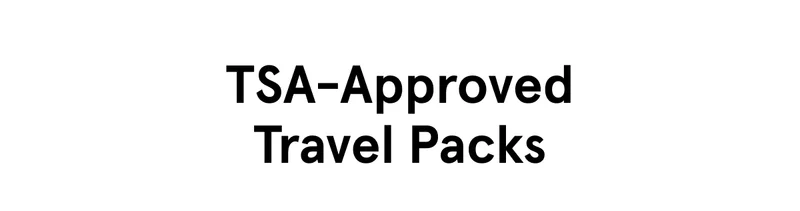 TSA-Approved Travel Packs