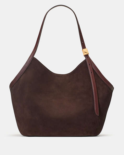 Deco Suede Tulip Tote Bag