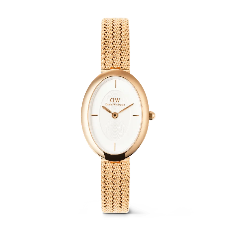 Juliette Braided Mesh White Sunray Rose Gold