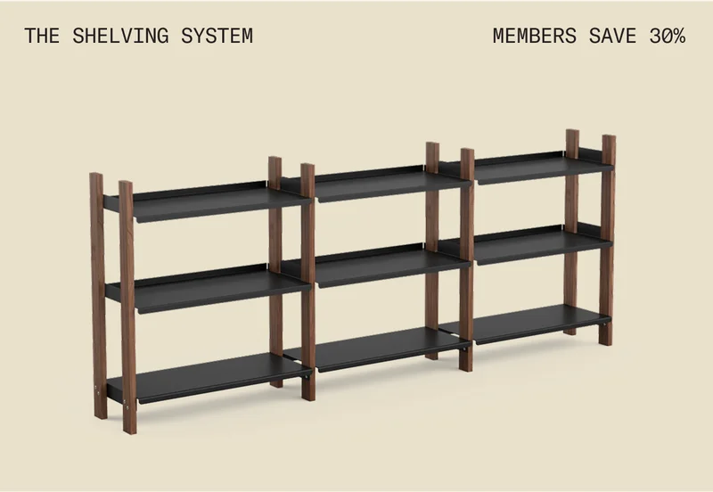 Shop the Shelving System, members save 30%.