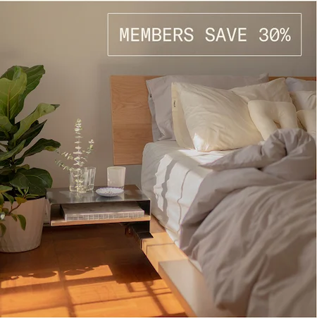 Shop the Bedside Table; members save 30%.