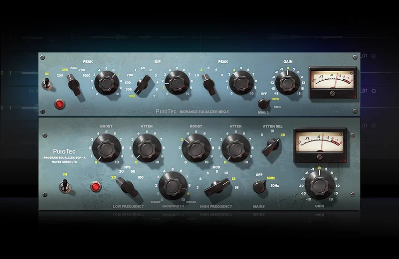 PuigTec EQs: Two classic EQs for silky highs, punchy lows, and rich mids