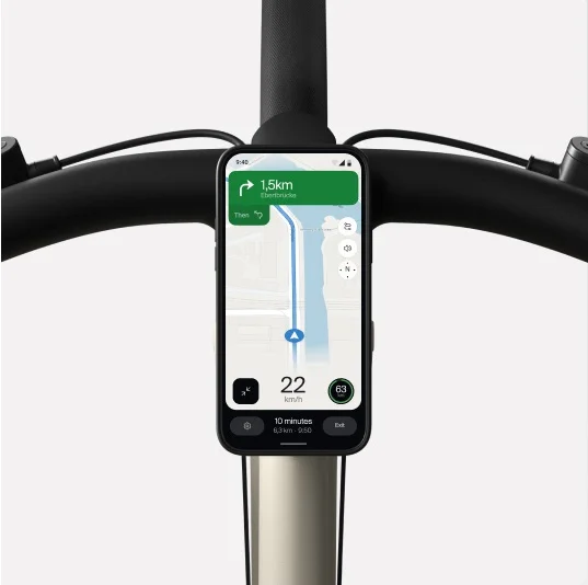 Side view of the Cowboy Cruiser ST e-bike in Lavender, with a step-through frame for easier accessibility and modern styling.