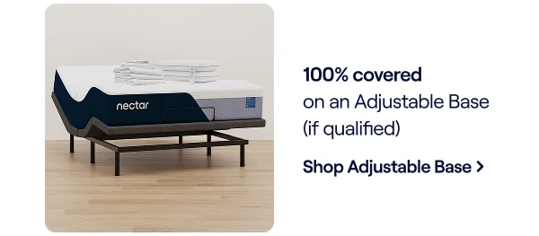 Nectar Adjustable Base Visual + 100% covered with Truemed
