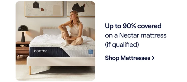 Nectar Mattress Visual + up to 90% covered with Truemed