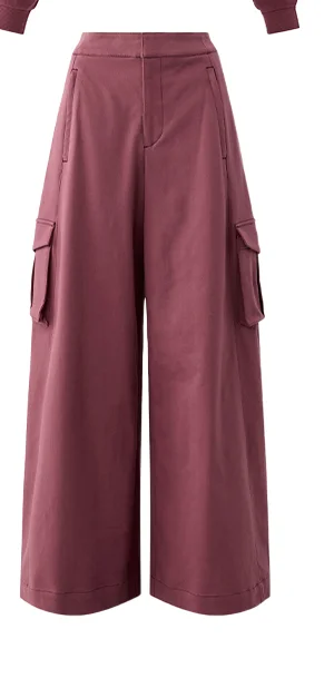 High-Waist Show Off Cargo Wide Leg Trouser