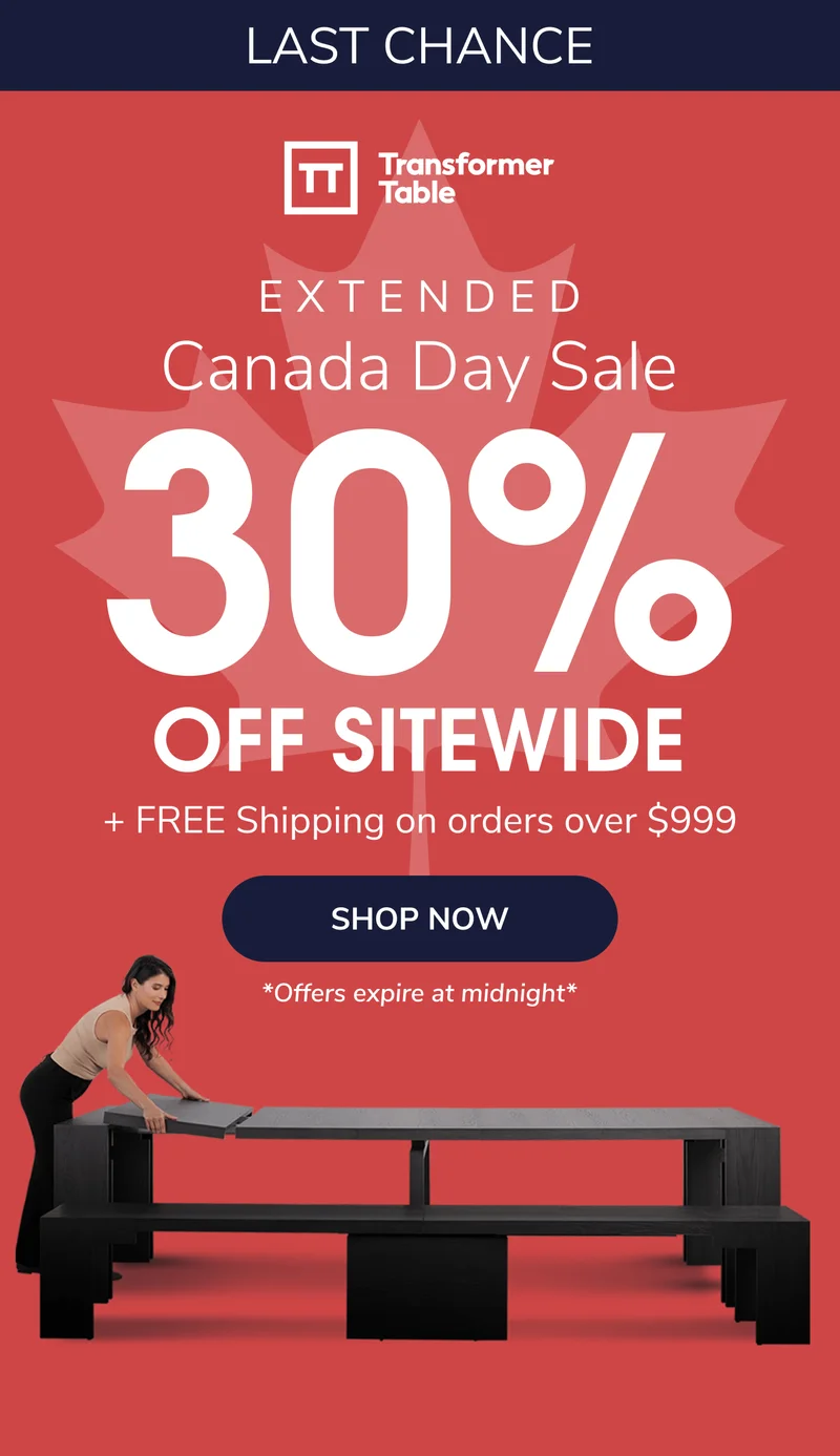 Last Chance To Get 30% OFF Everything 🇨🇦