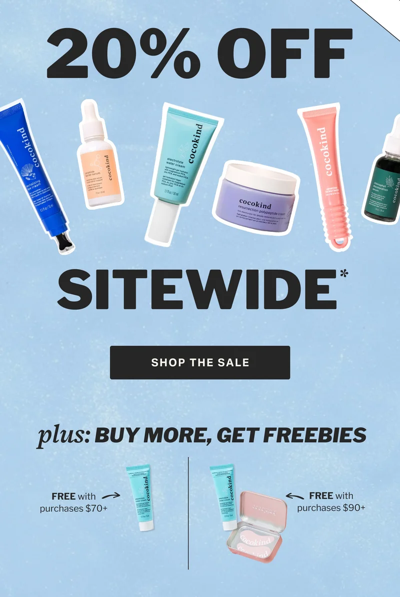 20% OFF sitewide*
