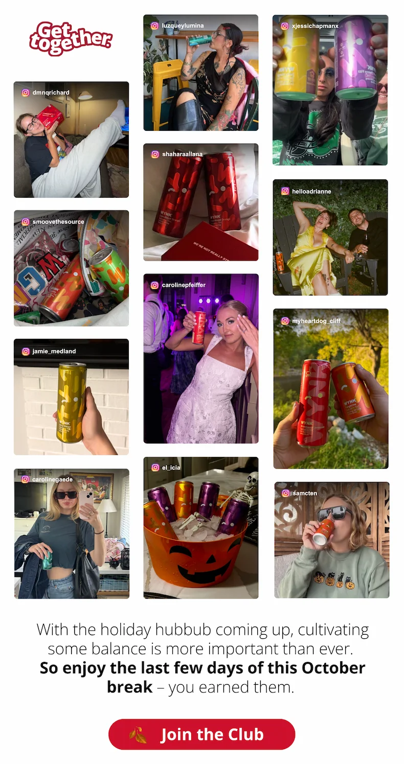 Enjoy the last days of October break with @drinkwynk on instagram.