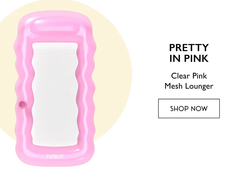 Pretty In Pink | Clear Pink Mesh Lounger | SHOP NOW