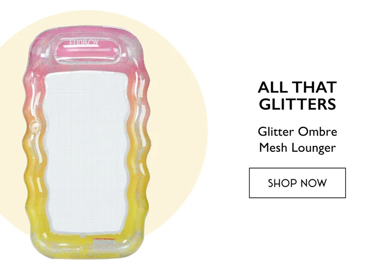 All That Glitters | Glitter Ombre Mesh Lounger | SHOP NOW