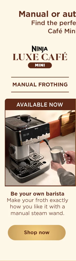 Ninja Luxe Cafe Mini--Manual Frothing