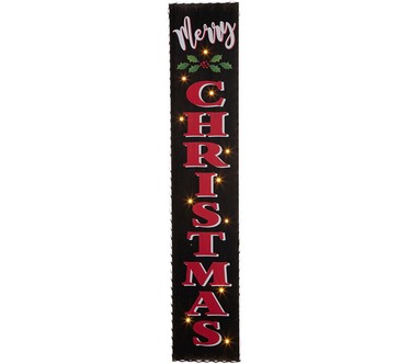 Glitzhome 42" MERRY CHRISTMAS LED Lighted Chris mas Porch Sign