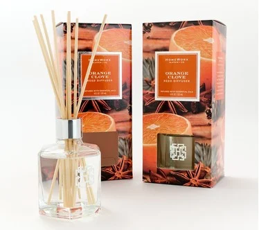HomeWorx by Slatkin + Co. S/2 Orange Clove Reed Diffusers