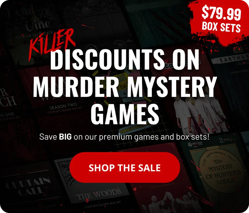 KILLER DISCOUNTS ON MURDER MYSTERY GAMES