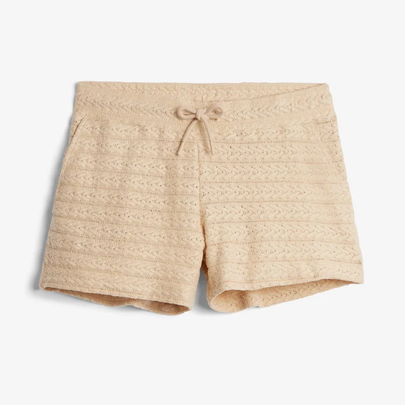 Image of Crochet Cabana Short - Sandshell