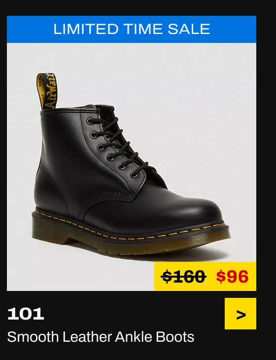 101 Yellow Stitch Smooth Leather Ankle Boots