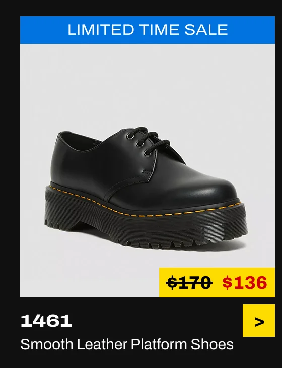 1461 Smooth Leather Platform Shoes