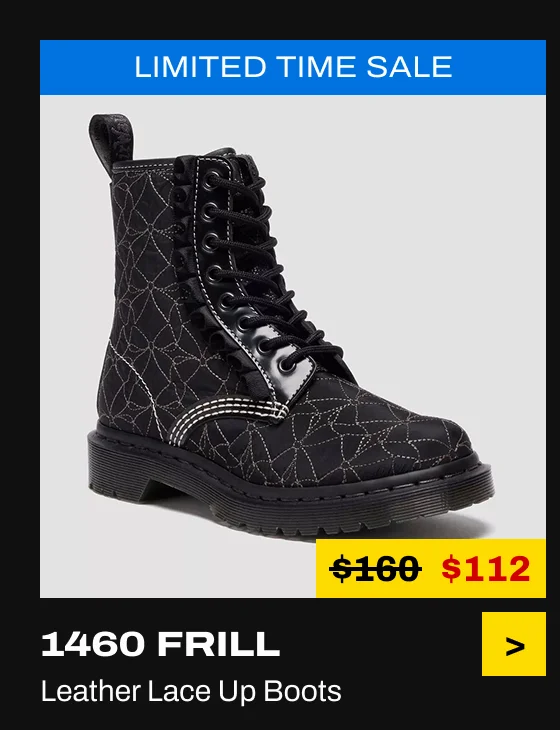 1460 FRILL Leather Lace Up Boots