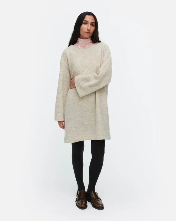 Neljäs Piirto Unikko Wool dress
