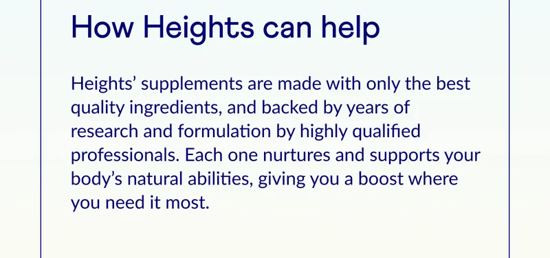 How Heights can help