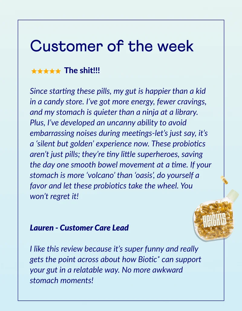 Customer of the week