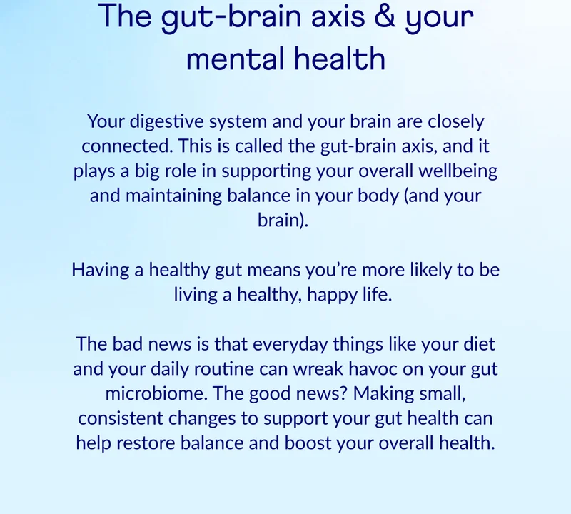 The gut-brain axis & your mental health