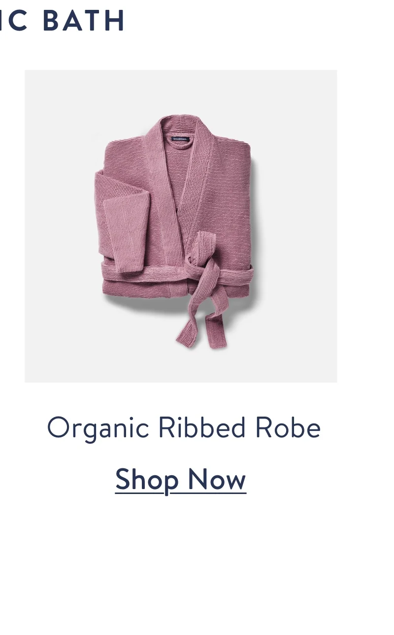 organic ribbed robe
