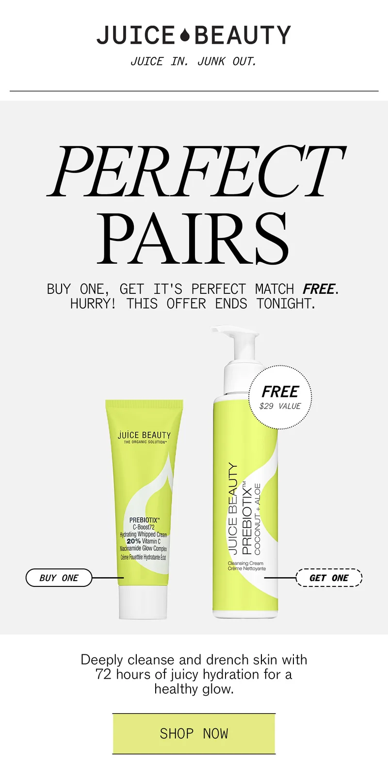 Perfect Pairs: Buy C-Boost72, Get Cleansing Cream Free