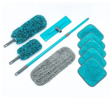 CAMPANELLI 10-Piece Mop, Dusters, and Towels Machine Washable Set