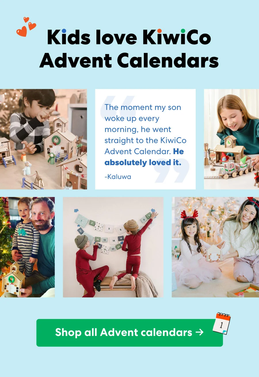 Kids love KiwiCo Advent Calendars!