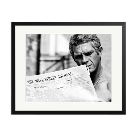 Steve McQueen WSJ Thomas Crown Affair Framed Print