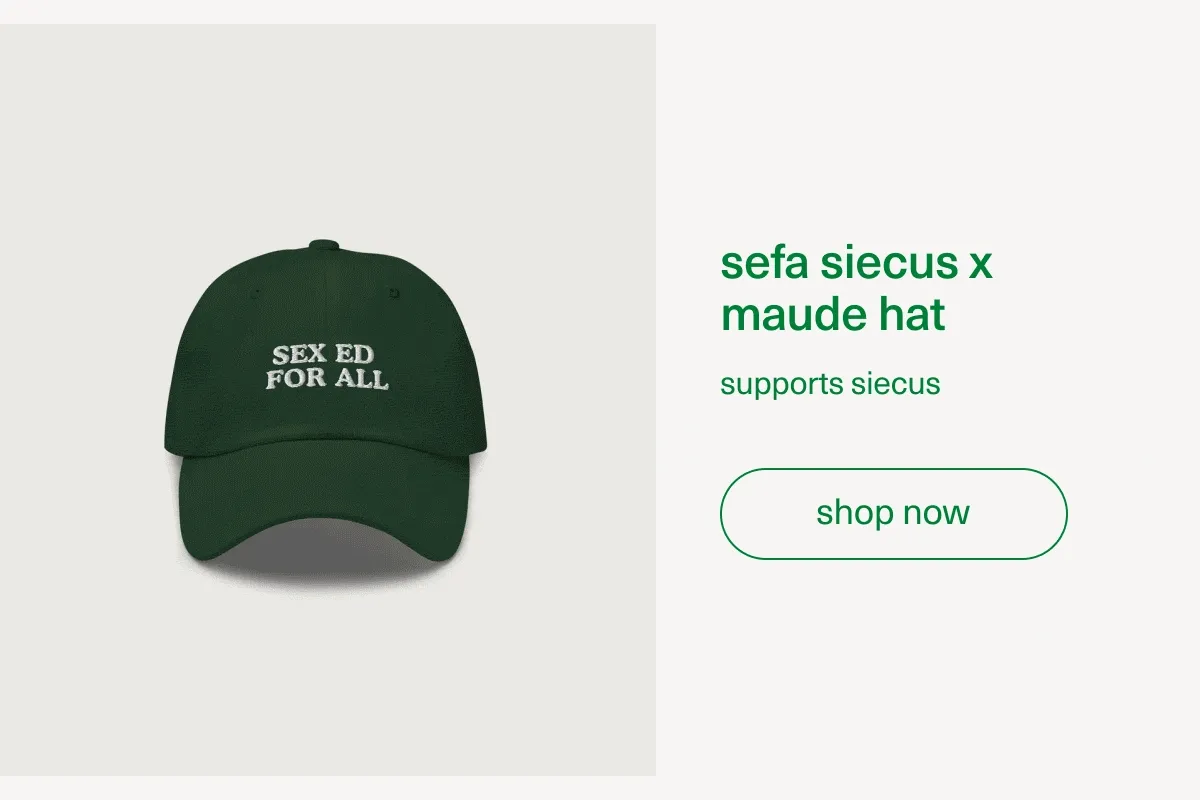sefa siecus x maude hat | supports SIECUS | [ shop now ]