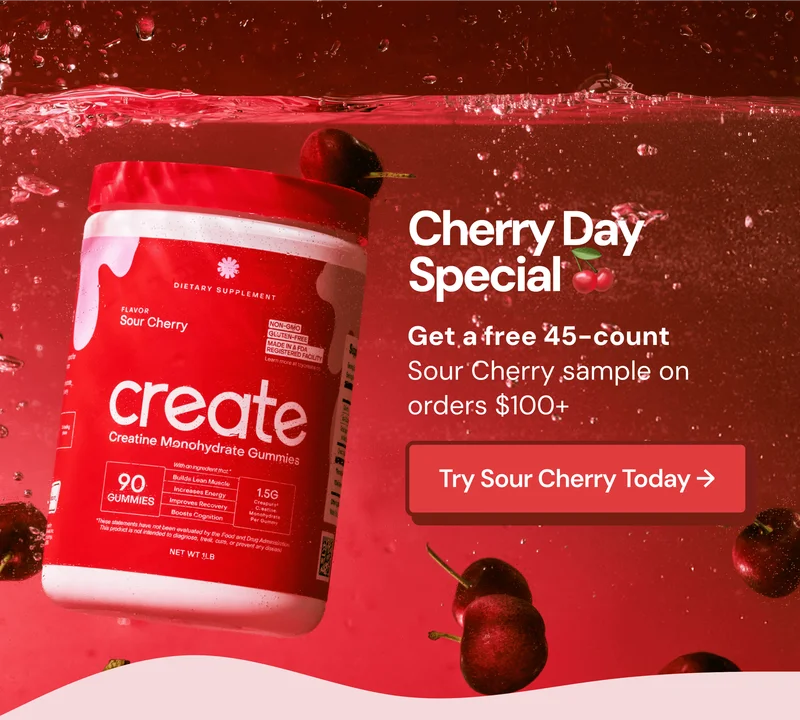 Cherry special day: Get a free 45-count sour cherry sample on orders over $100