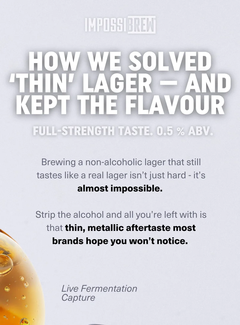 How we solved Thin lager
