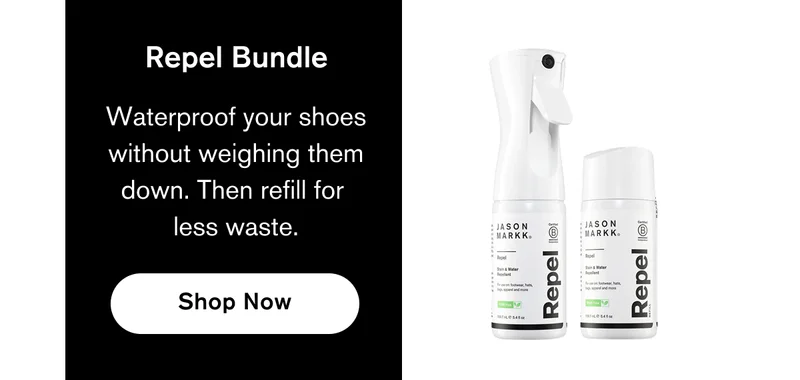 Repel Bundle | Waterproof your shoes without weighing them down. Then refill for  less waste. | SHOP NOW