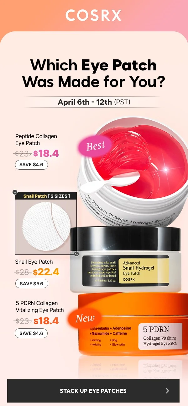 Stack up your eye patches!