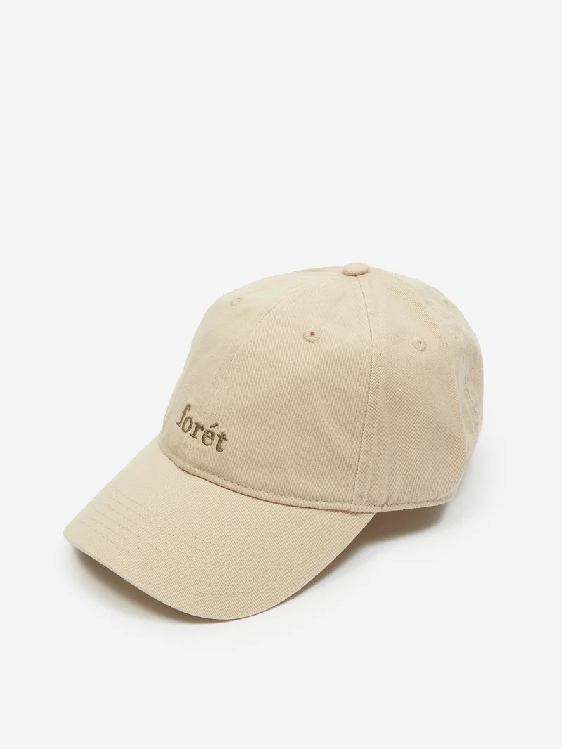 Image of Foret Hawk Washed Cap - Cloud/Olive