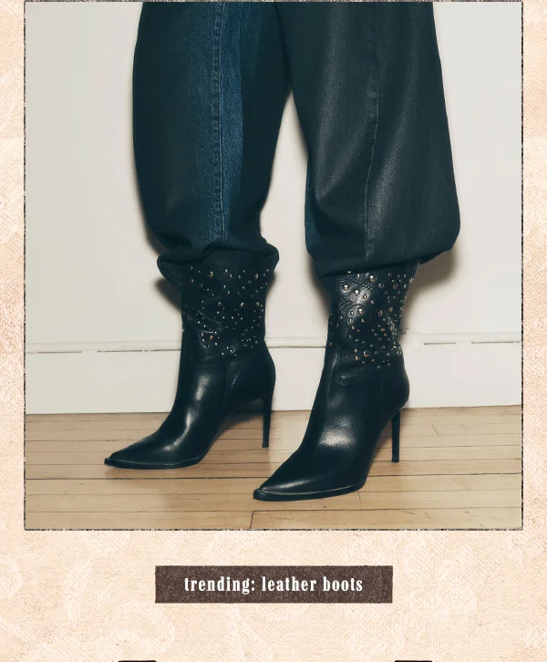 trending: leather boots